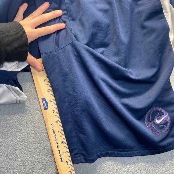 Nike Shorts Mens Size XXL Blue White Swoosh Active Basketball Gym 10",Pockets - Picture 6 of 15